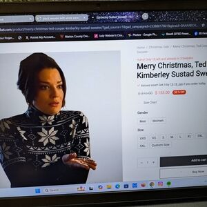 Black and White Snowflake Turtleneck Sweater